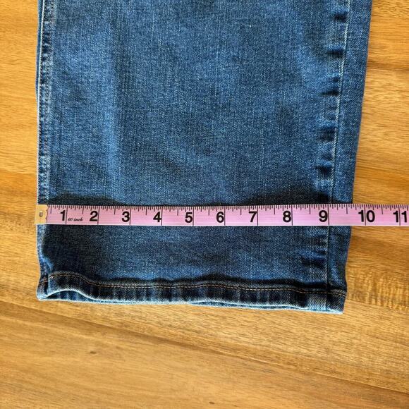 Talbots Wide Leg Crop Jean High Rise Como Wash Casual Denim Size 8 - Picture 16 of 16